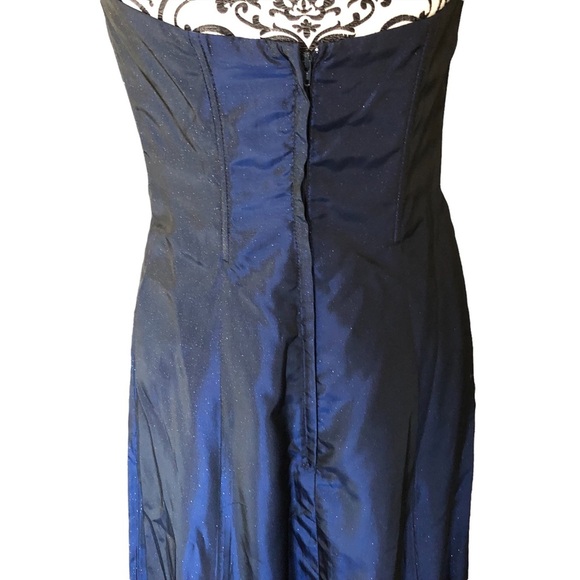 Jessica McClintox For Gunne Sax Sparkly Strapless Prom Dress - Picture 8 of 16